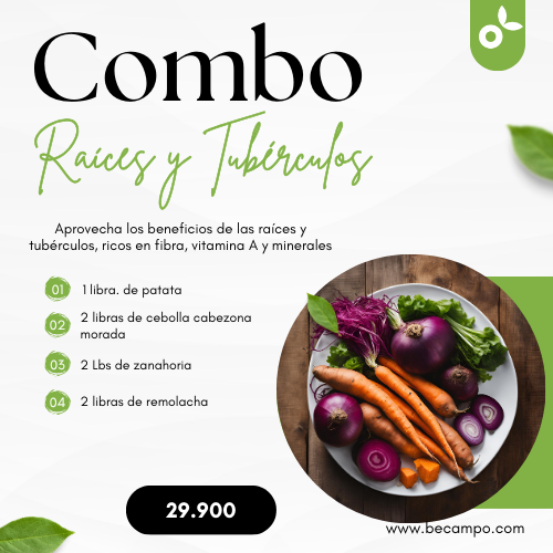 Combo raíces y tubérculos