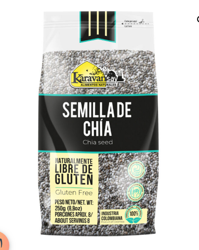 Chia semilla x 250gr Karavansay