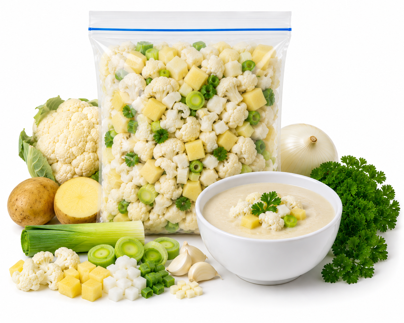 Base de Coliflor para Crema (300 g) – Becampo Fresh Packs