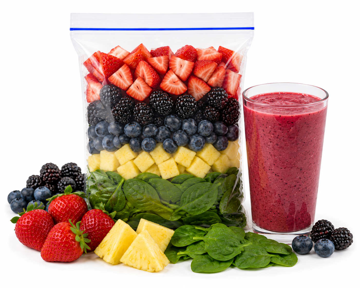Batido 🍓 Frutos Rojos Antioxidante (150 g) porción personal