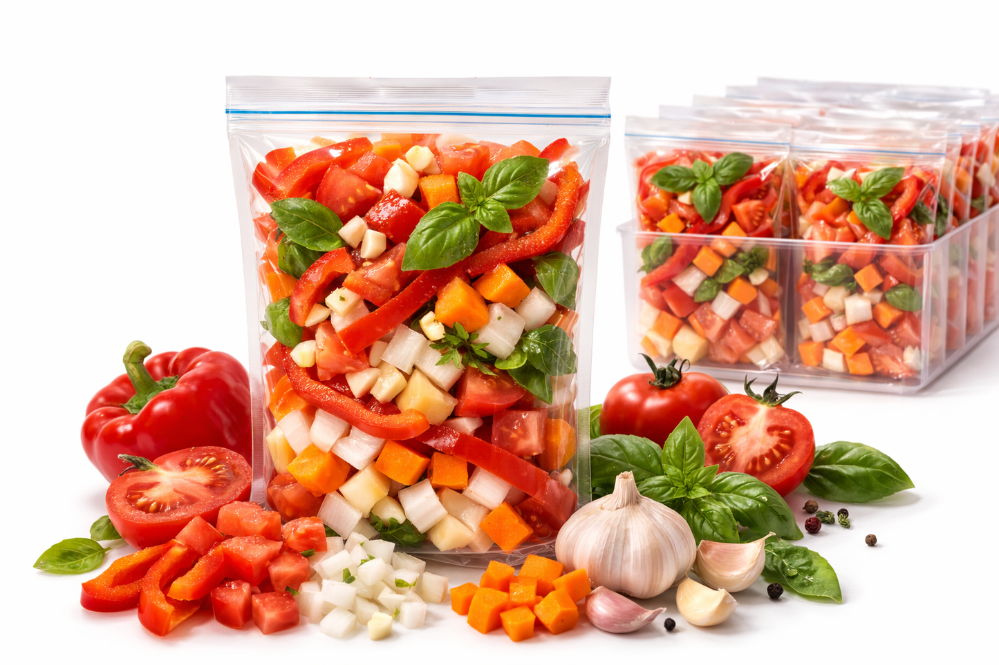 Base Gourmet para crema Tomate, pimenton y albahaca (300g) – Becampo Fresh Packs