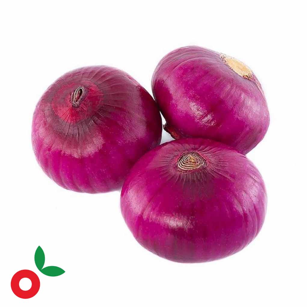 Cebolla cabezona morada 1/2 libra cosecha orgánica