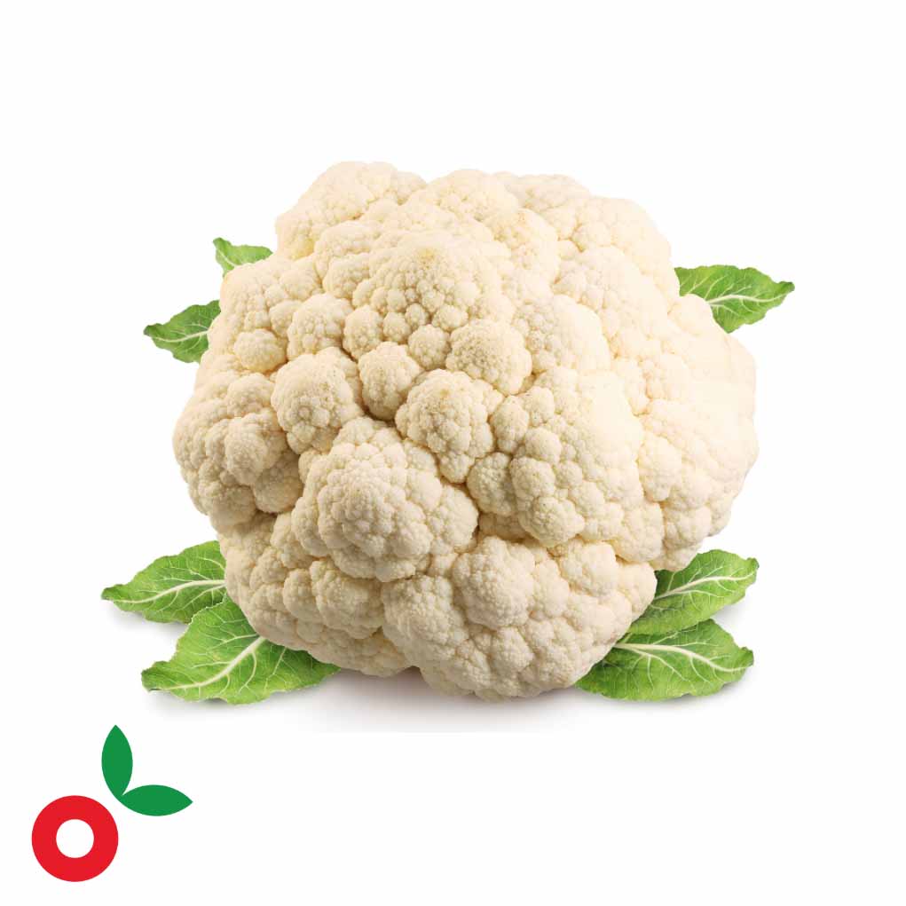 Coliflor unidad cosecha orgánica