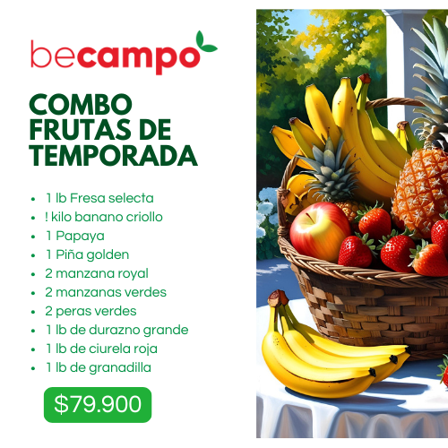 Combo frutas de temporada