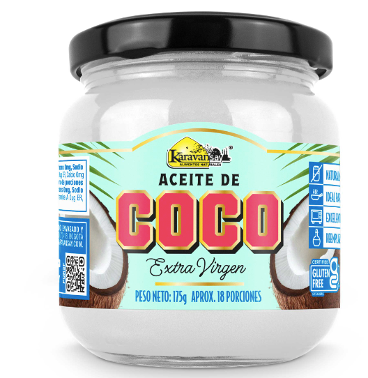 Aceite de coco extra virgen x 175 gr karavansay