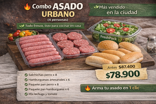 🍔🔥 COMBO ASADO URBANO (4–6 personas)