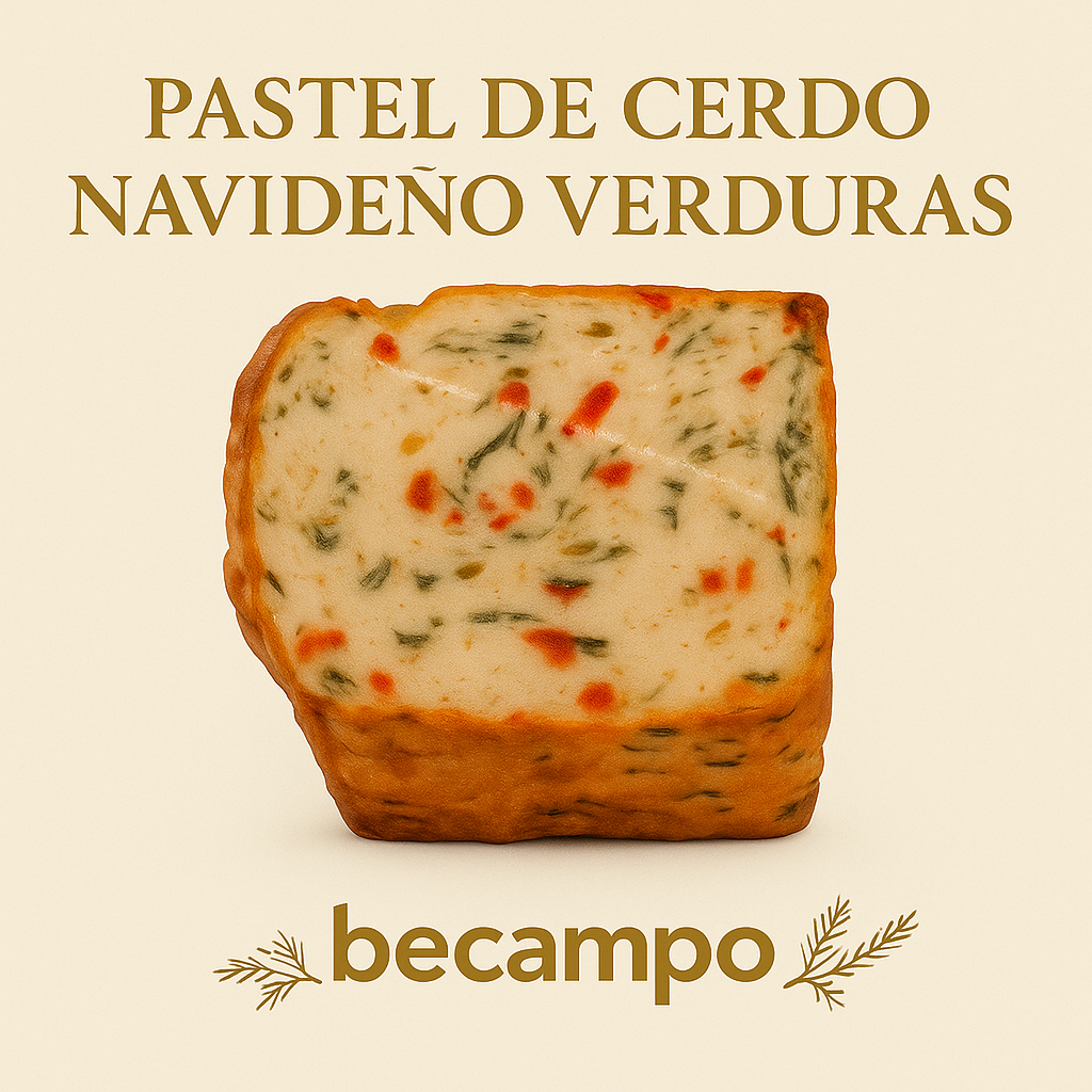 Pastel de cerdo de pimentón y cebolla puerro