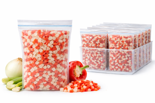 Becampo Listo: Mix Cebolla Cabezona + Pimentón Rojo Picado