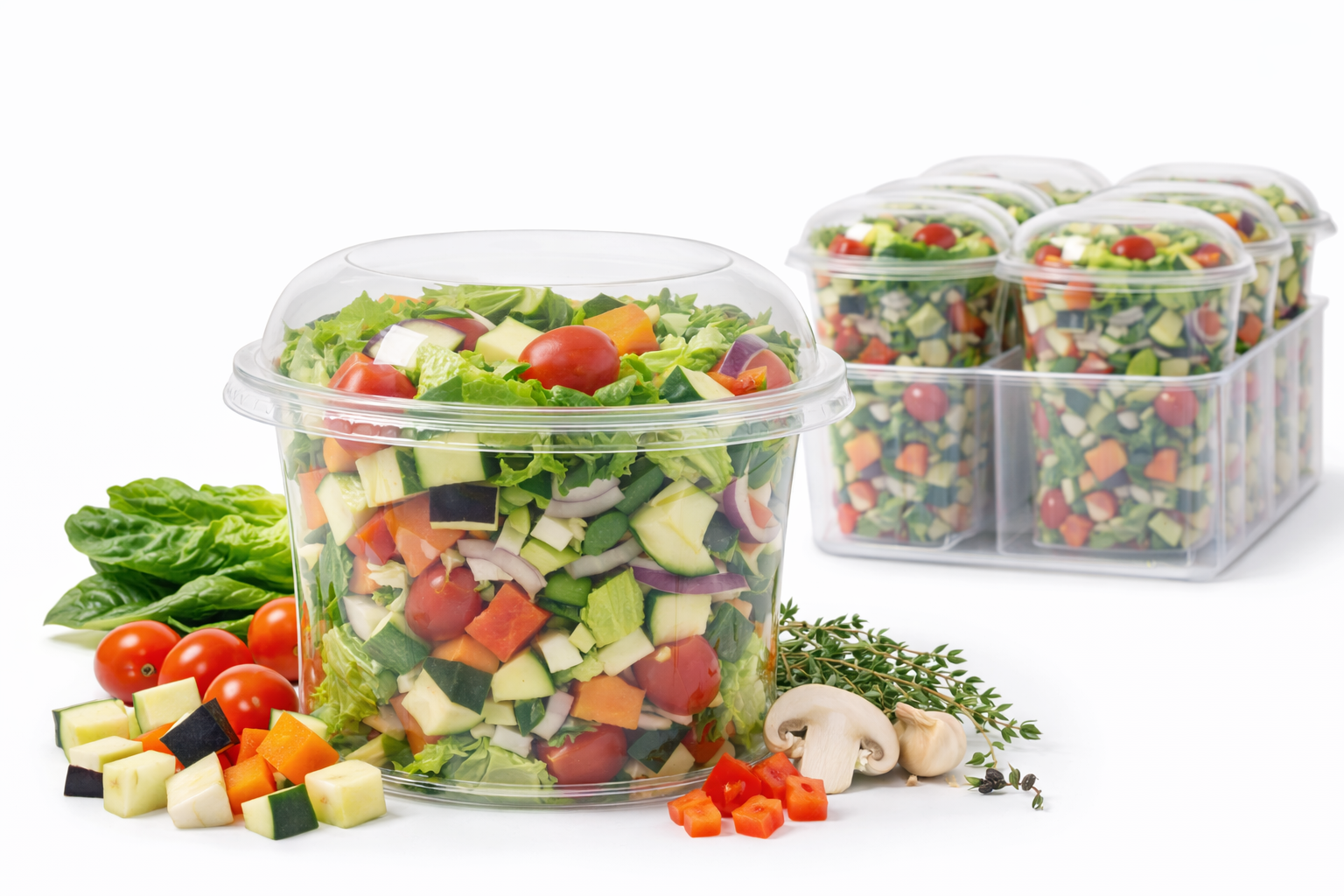 Base ensalada gourmet meditarranea (300g) – Becampo Fresh Packs