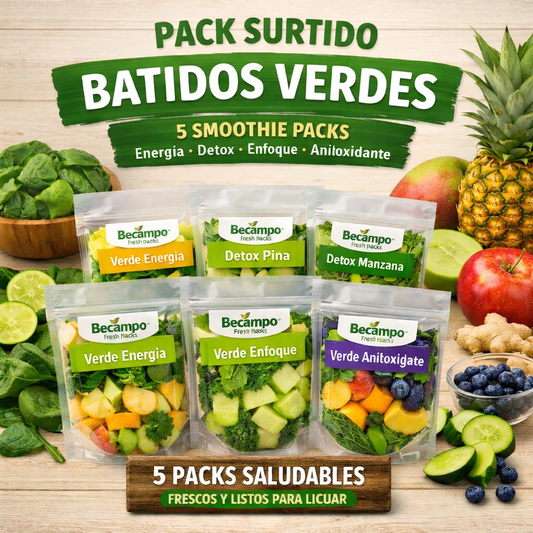 Pack Surtido Batidos Verdes – Becampo Fresh Packs
