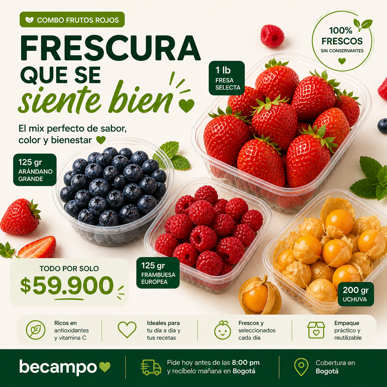 Combo frutos rojos