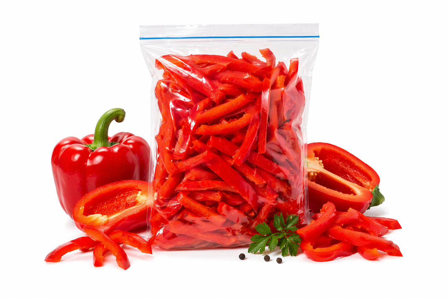 Becampo listo: Pimentón rojo en julianas