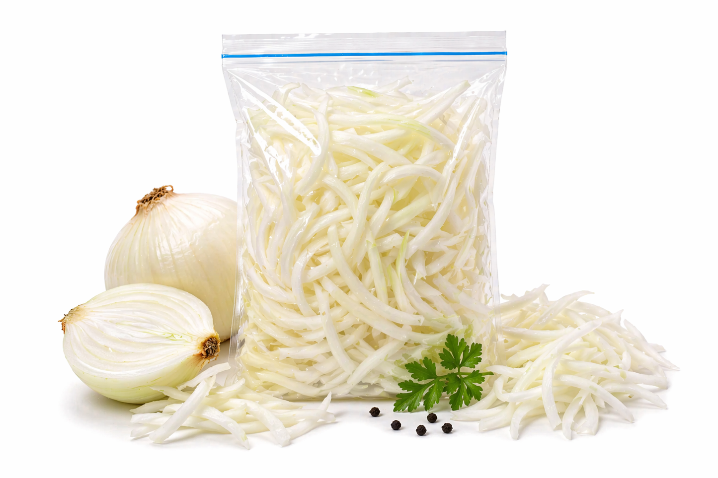 Becampo Listo: Cebolla cabezona blanca en julianas
