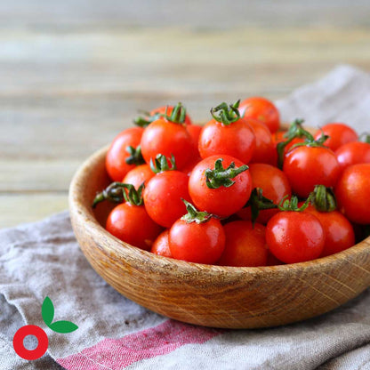 Tomate cherry x 1 /2 Lb cosecha orgánica